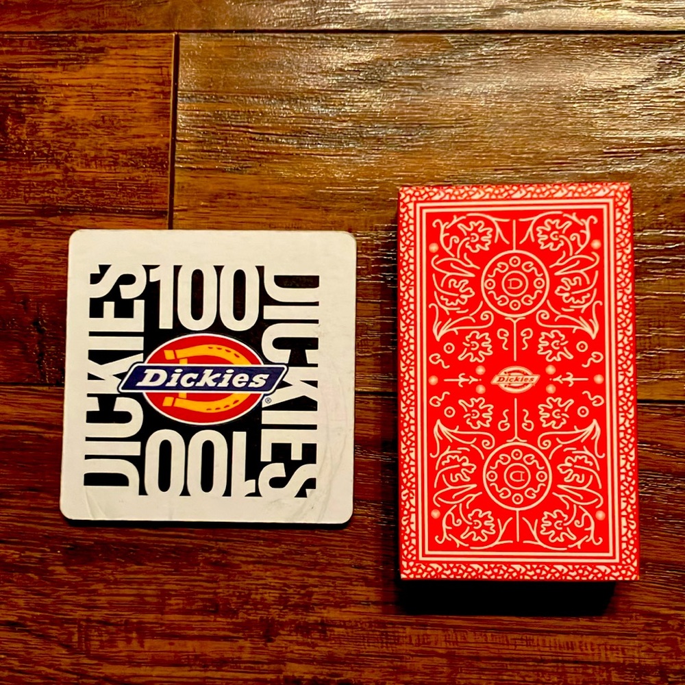 Dickies 100th anniversary Legacy cards and coaster set — VIP NEVER USED